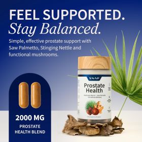 Prostate Health Supplement with Saw Palmetto for Men, DHT Blocker - Helps Support Male Urinary Tract and Prostate for Mens Health