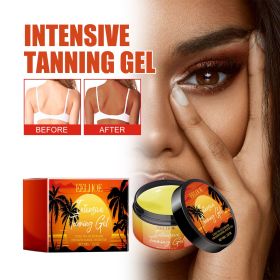Intensive Dark Bronzing Boost Tanning Gel 100g Hydrating Tan Accelerator Smooth Non Greasy Gel for Outdoor Beach & Indoor Tanning Bed Even Deep W